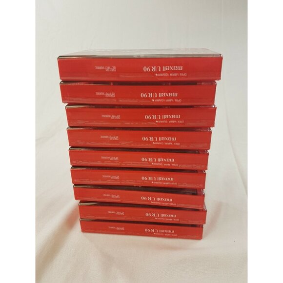 Maxell Audio Cassette Tapes 9 x9 UR 90 Minutes Normal Bias Blank NEW Unopened - Picture 6 of 7